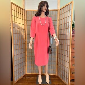 Coral sheath “Antonio Milani” Dress size 8